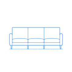 Furniture Burrow Nomad Sofa Icon Svg Vector, Free Vectors File
